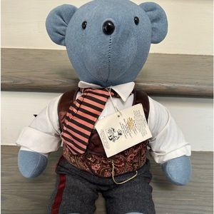 Vintage 20 inch plush RHETT BEARTLER BUTLER by N. American Bear co. 1984